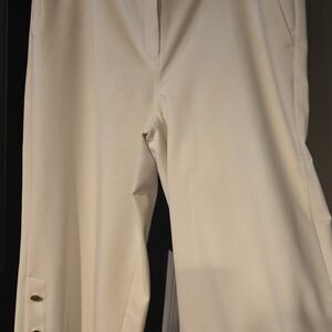 LOFT Cream Wide Leg Pants